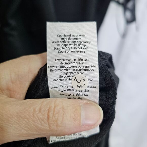 QUIZ Black Organza Ruffle Halterneck Bodycon Midi Dress Size US 10 - Picture 12 of 13